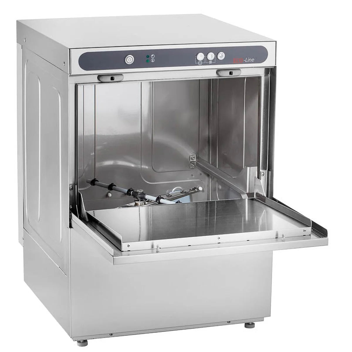 Geschirrspülmaschine ECO 50x50 cm Korbmaß, mit Reiniger- & Klarspüldosierer, mit Ablaufpumpe & Enthärter, Made in Europe, 230 Volt