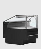 Tefcold Bedien-Kühltheke SOCA45INTB 45 Grad Eckstück 1120 mm, LED, schwarz
