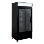 Getränkekühlschrank ECO 630 mit Leuchtaufsatz und Schiebetüren