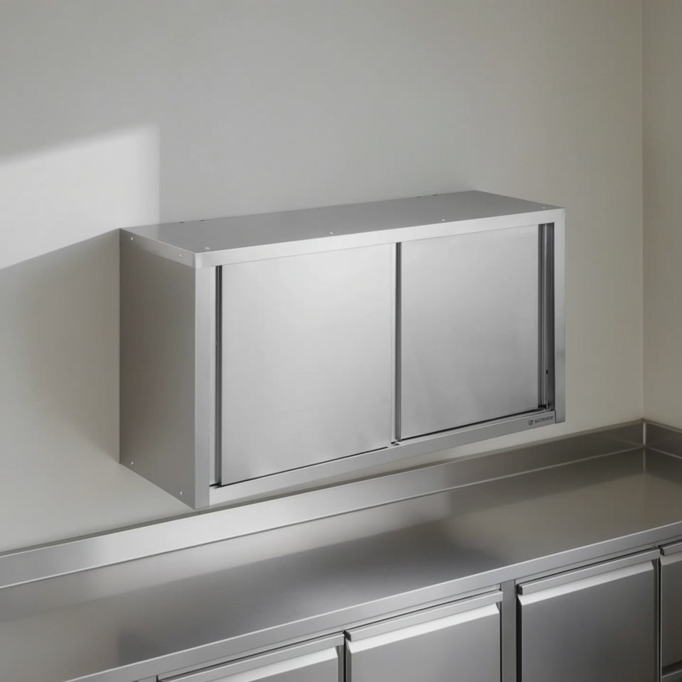 Wandhängeschrank mit Schiebetüren Basic 10, AISI 201