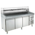Pizzakühltisch ECO 3/0 mit Kühlaufsatz ECO 10x GN 1/4