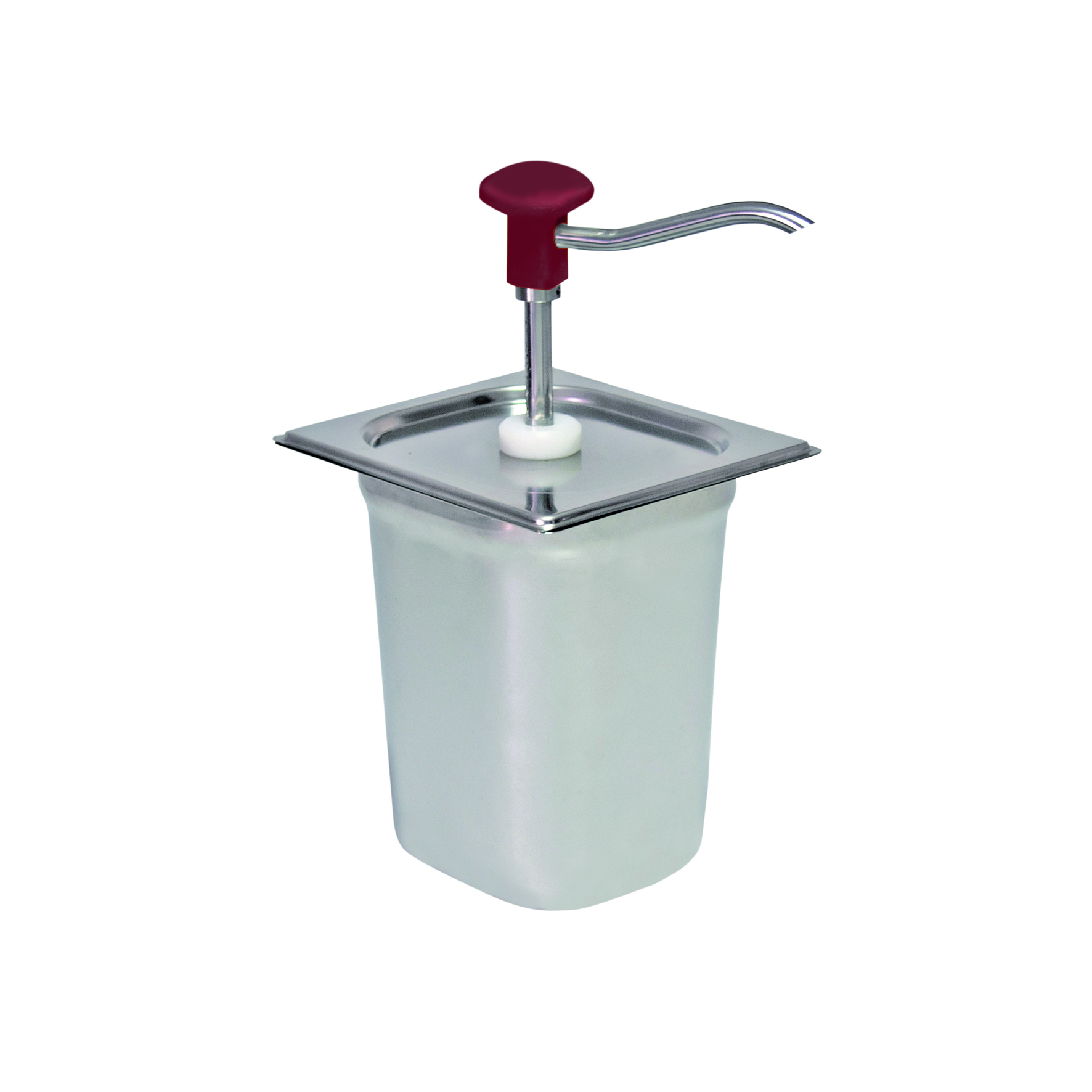 Dosierspender GN 1/6, rot - 3 Liter