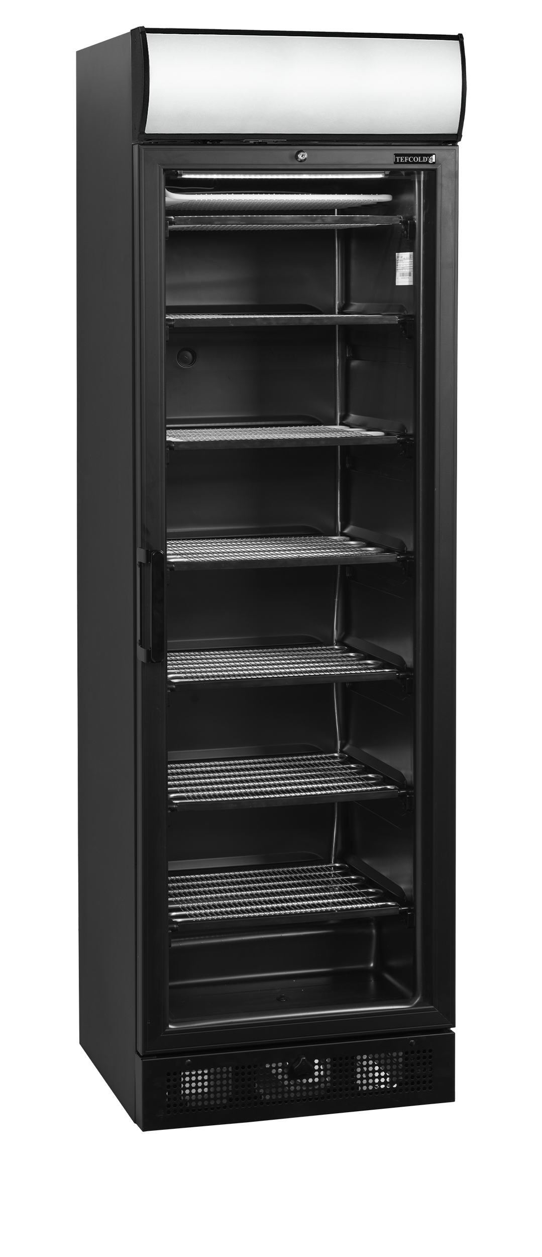 Gastro Tefcold Displaygefrierschrank UFSC371GCP Black | Gefrierschrank Edelstahl | Gewerbe Tiefkühlschrank