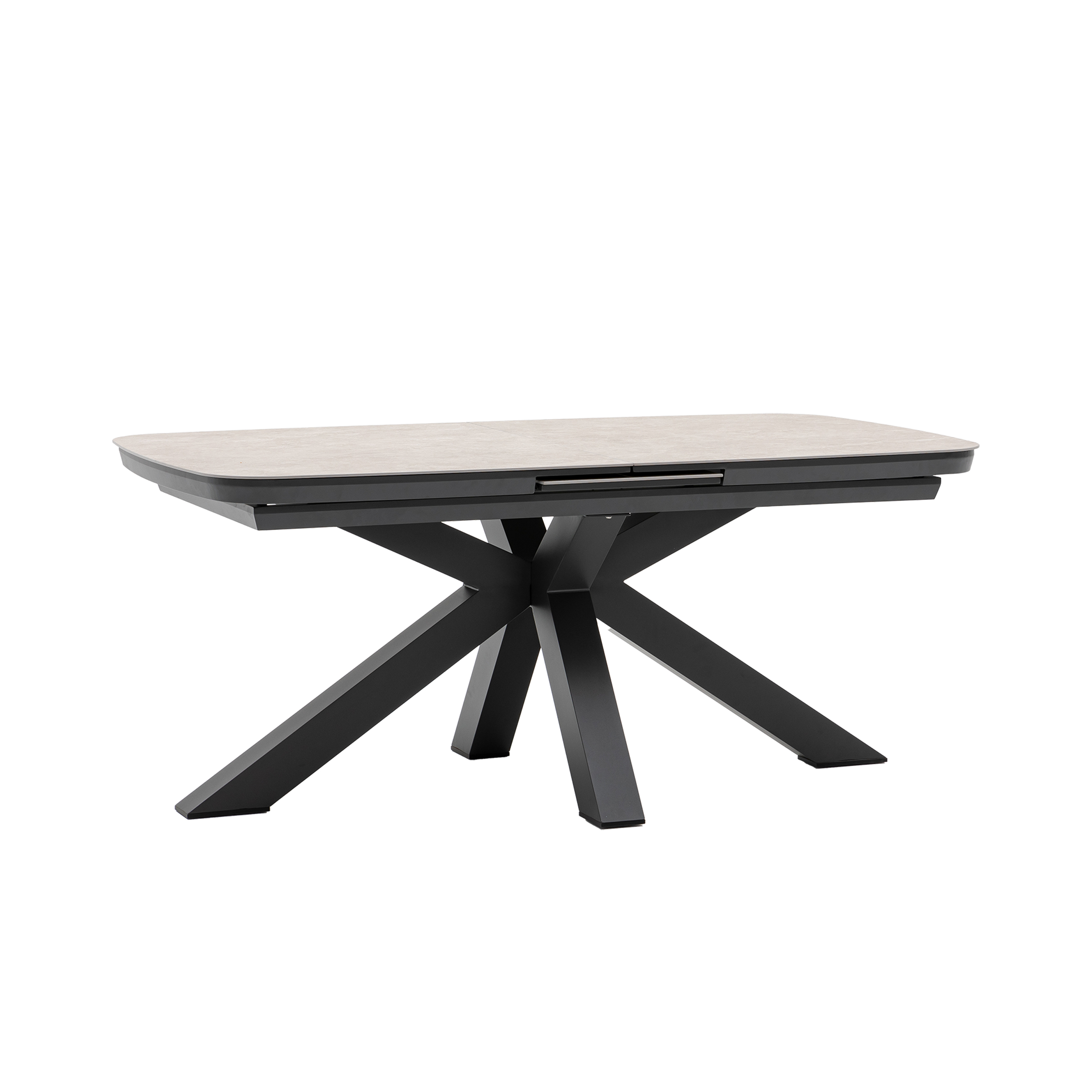 barths Torino ausziehbarer Dining-Tisch 180/220 x 100 cm - Anthrazit für Gastro & Gewerbe