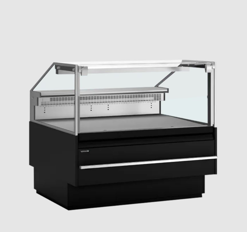 Tefcold Bedien-Kühltheke SOCA12590B 1298 mm, LED, schwarz | Imbisskühltheke | Imbisstheke