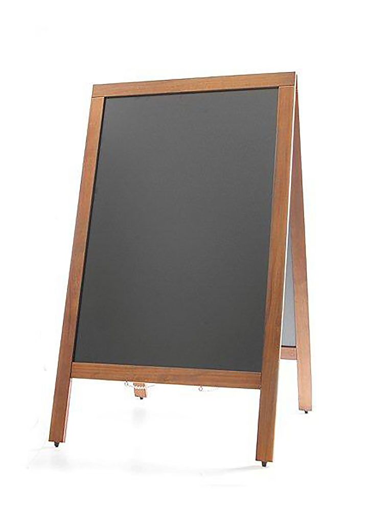 Kreidetafel Kundenstopper Holzrahmen Groß für Gastro & Gewerbe