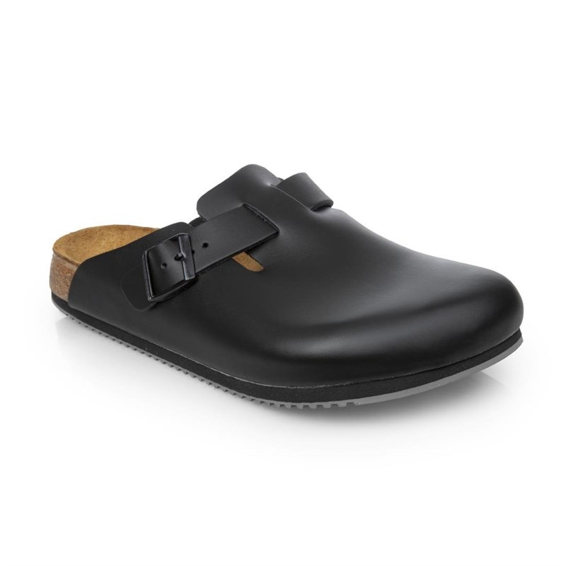 Koch Birkenstock Boston Super Grip Clogs schwarz Größe 40