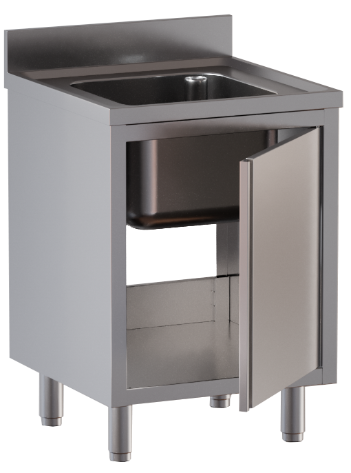Spülschrank ECO 6x6 mit 1 Becken | Spülenschrank, GastroHero