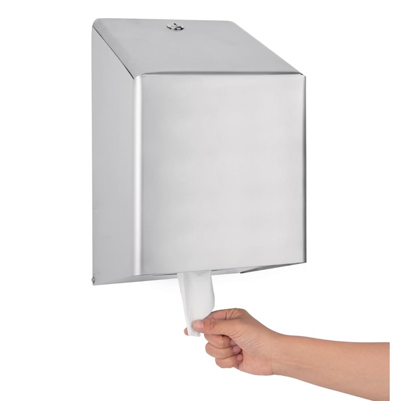 Gastro Jantex Papierspender für Innenabrollung aus Edelstahl