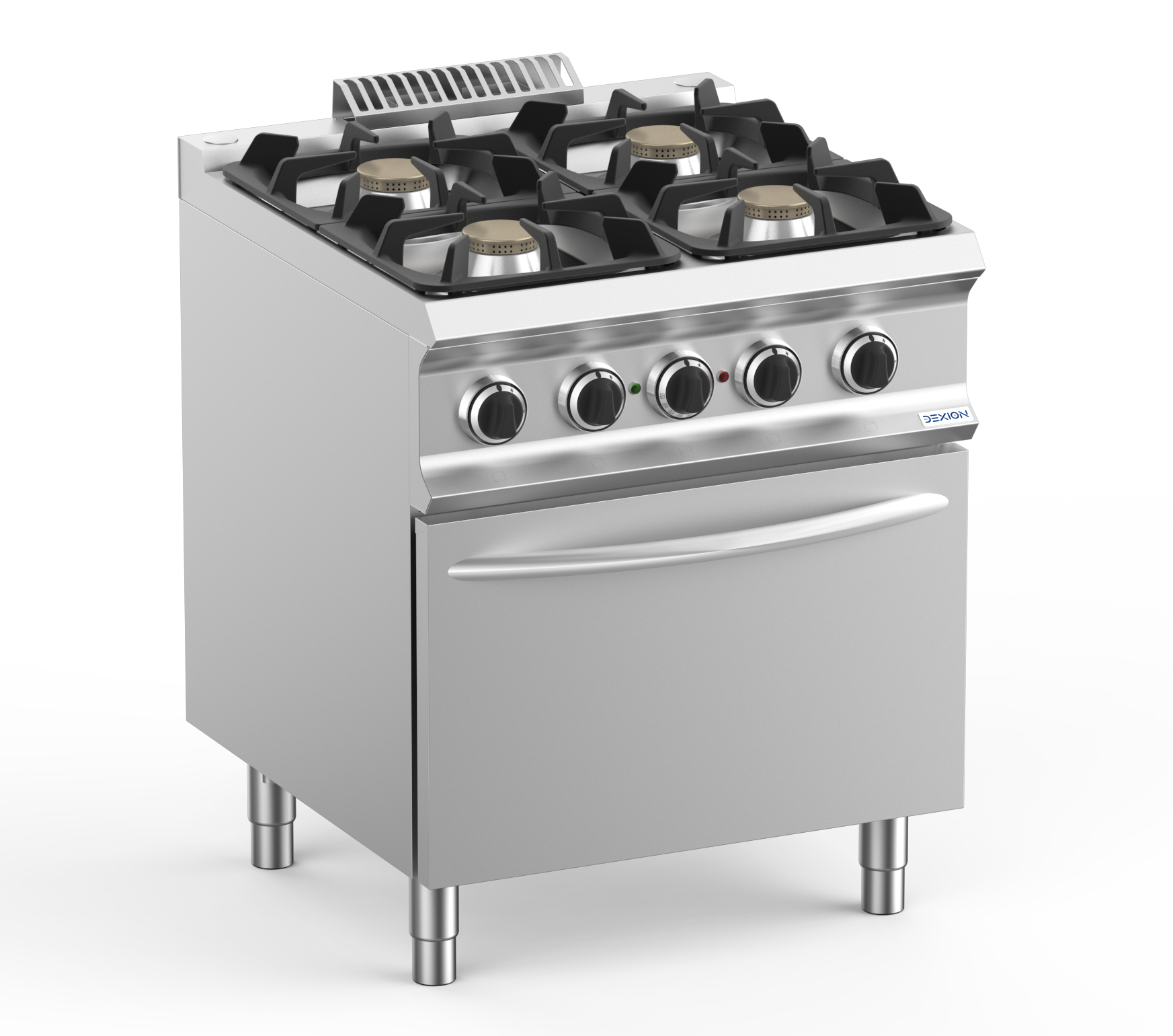 Gasherd Dexion Lux 700 - 70/73 mit Elektrobackofen, Umluft - 4 Kochstellen - 22 kW | Propangas Herd, 4 Kochstellen