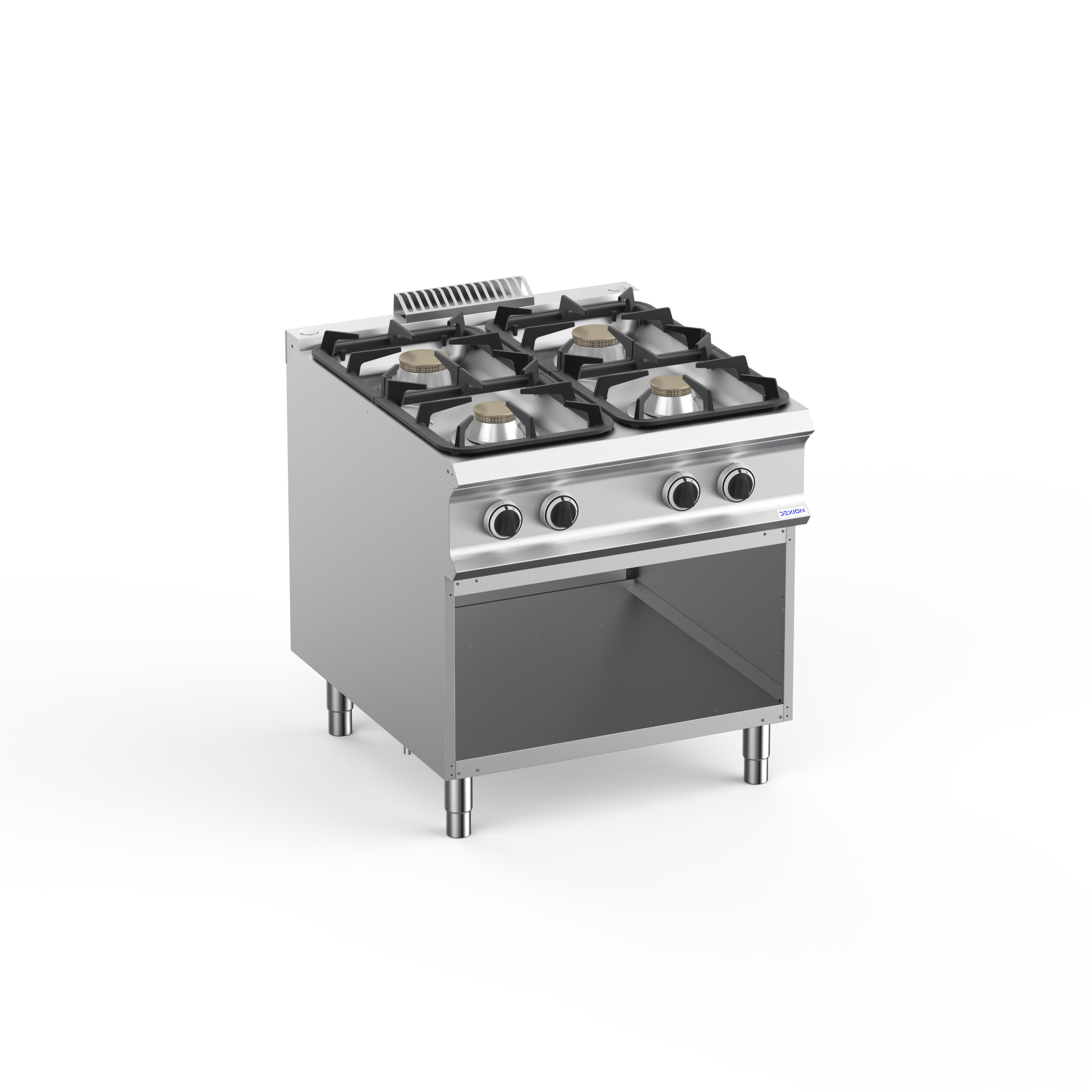 Gasherd Dexion Lux 980 - 80/90 - 4 Kochstellen - 36 kW | Propangas Herd, 4 Kochstellen