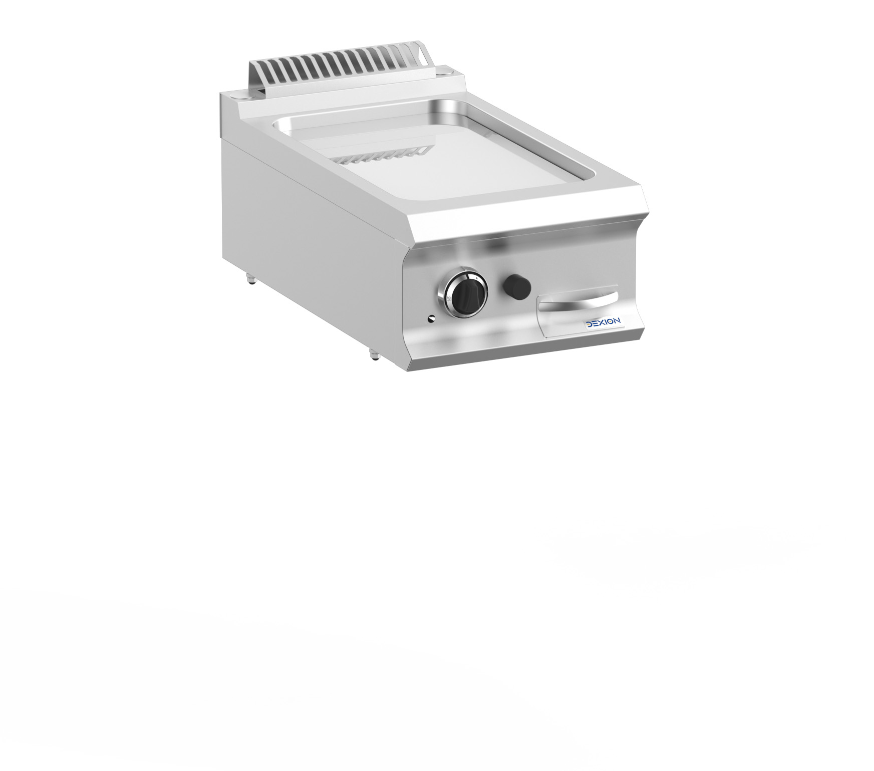 Gasgrillplatte Dexion Lux- 700 - 40/73 glatt, verchromt - Tischgerät | Griddleplatte | Plancha Grill | Bratplatte