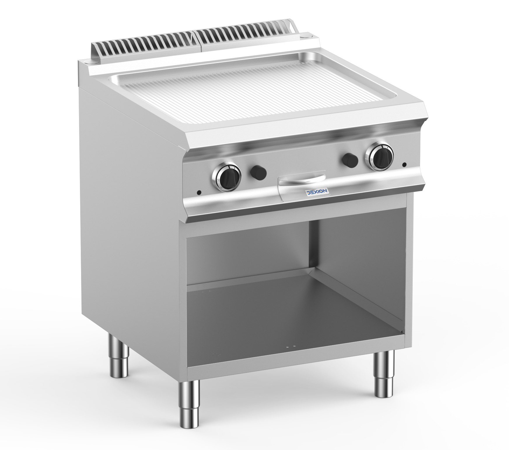 Gasgrillplatte Dexion Lux 700 - 70/73 - gerillt - 14 kW | Griddleplatte | Plancha Grill | Bratplatte