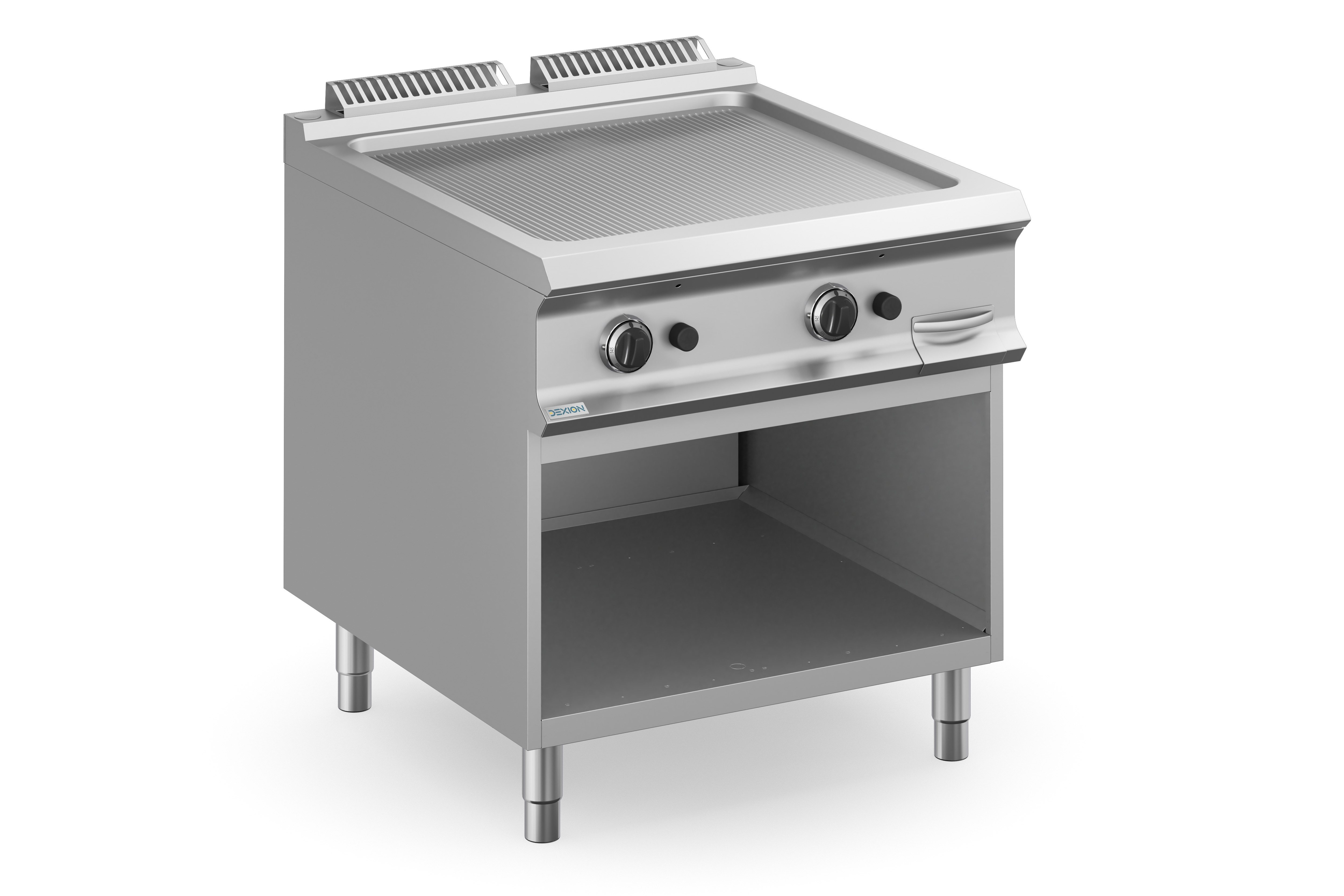 Gasgrillplatte Dexion Lux 980 - 80/90 - gerillt - 18,4 kW | Griddleplatte | Plancha Grill | Bratplatte