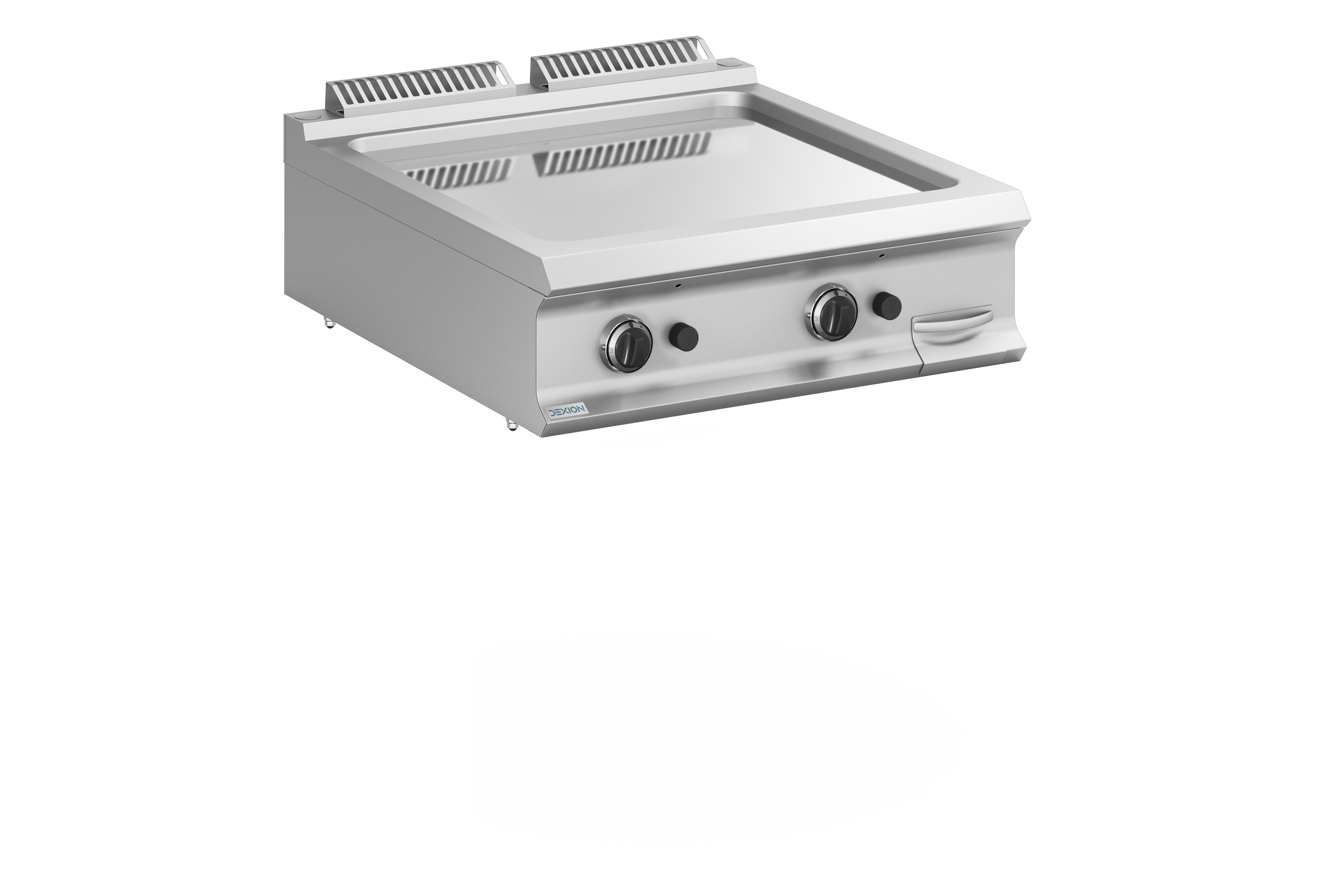 Gas-Grillplatte Dexion Lux 980 - 80/90 - glatt, verchromt - Tischgerät - 18,4 kW | Griddleplatte | Plancha Grill | Bratplatte