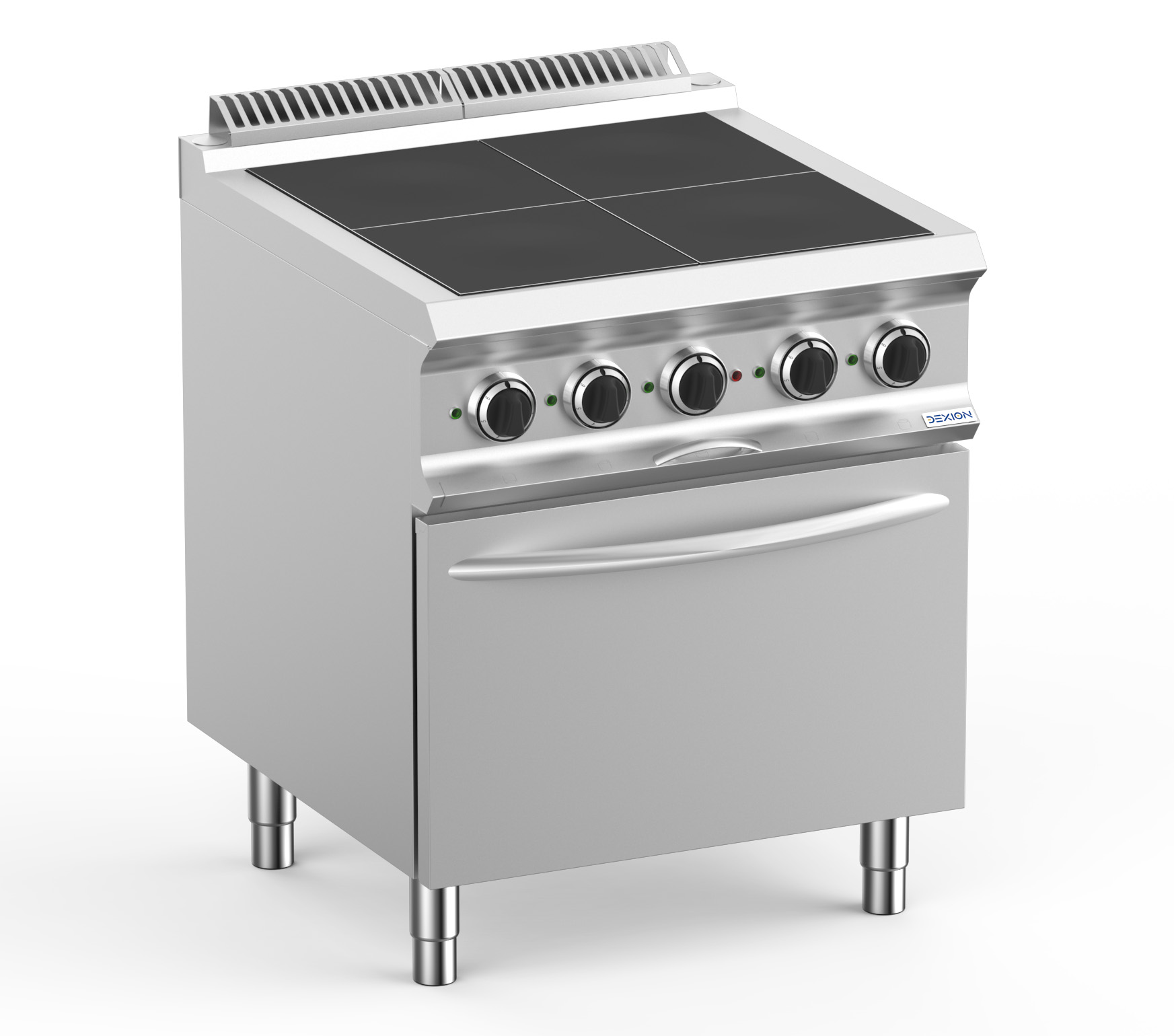 Elektroherd Dexion Lux 700 - 70/73 mit Elektrobackofen - 4 quadratische, abgesenkte Kochfelder - 10 kW