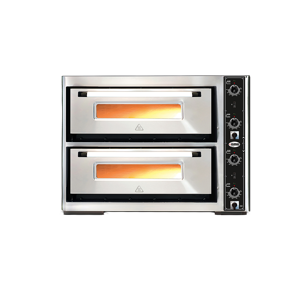 GMG Pizzaofen Classic PF6292DE 6 + 6x 30 cm Ø Doppelkammer Pizzaofen 10 - 12 Pizzen | Flammkuchenofen | Lahmacun Ofen