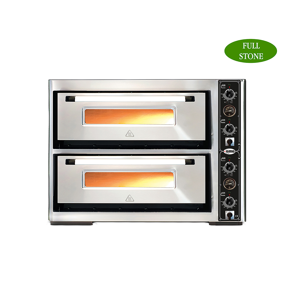 GMG Pizzaofen Classic Lux PF7070L 4+4 33cm 400V Doppelkammer Pizzaofen 7 - 9 Pizzen | Flammkuchenofen | Lahmacun Ofen