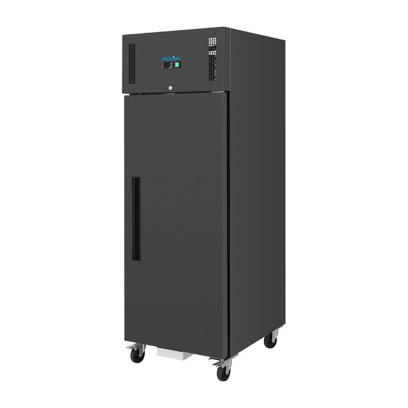 Gastro Polar G-Serie Gastro Gefrierschrank 537 Liter, schwarz | Gefrierschrank Edelstahl | Gewerbe Tiefkühlschrank