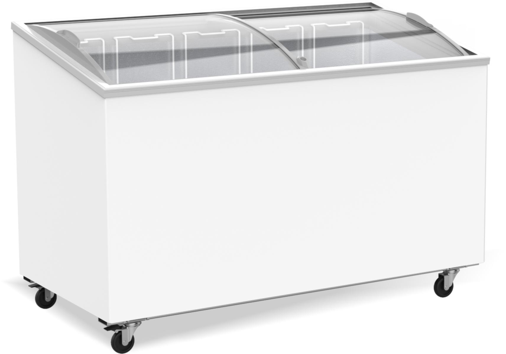 A&S Tiefkühltruhe mit Glasschiebedeckeln, 397 Liter, 5 Körbe | Eistruhe | Eiskühltruhe | Gefriertruhe, GastroHero