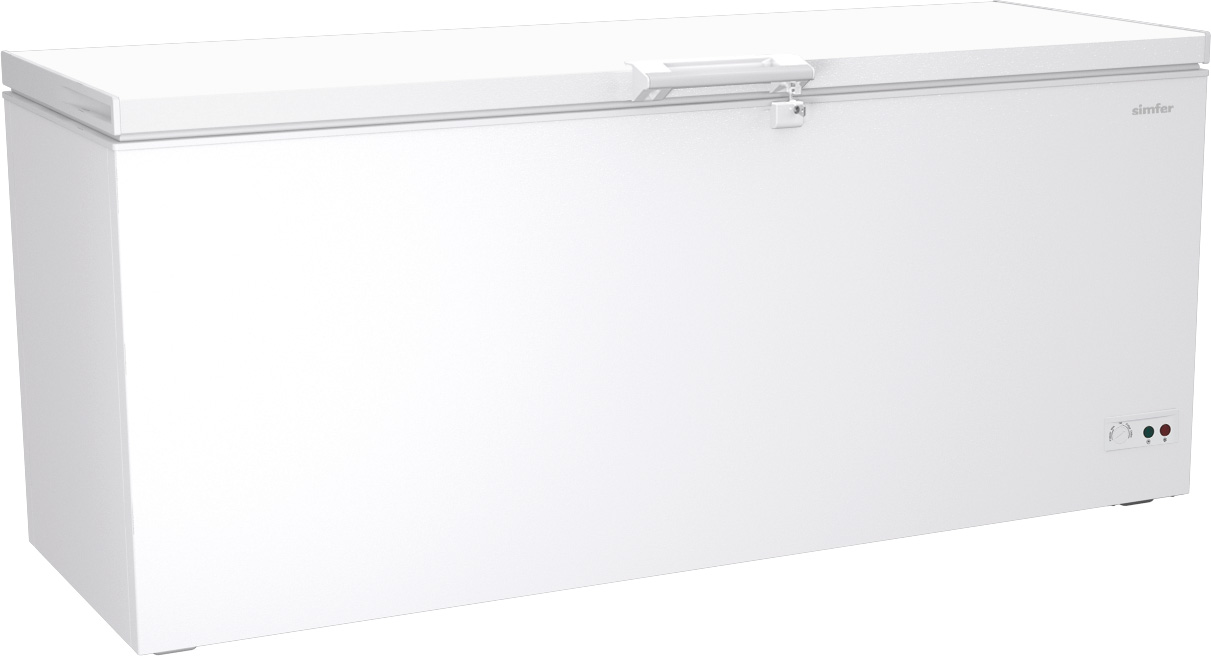 A&S Tiefkühltruhe mit geschlossenem Deckel und LED-Beleuchtung, 573 Liter | Eistruhe | Eiskühltruhe | Gefriertruhe, GastroHero