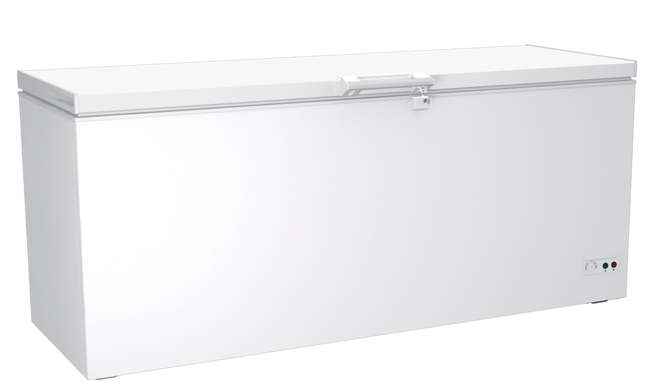 A&S Tiefkühltruhe mit geschlossenem Deckel und LED-Beleuchtung, 620 Liter | Eistruhe | Eiskühltruhe | Gefriertruhe, GastroHero