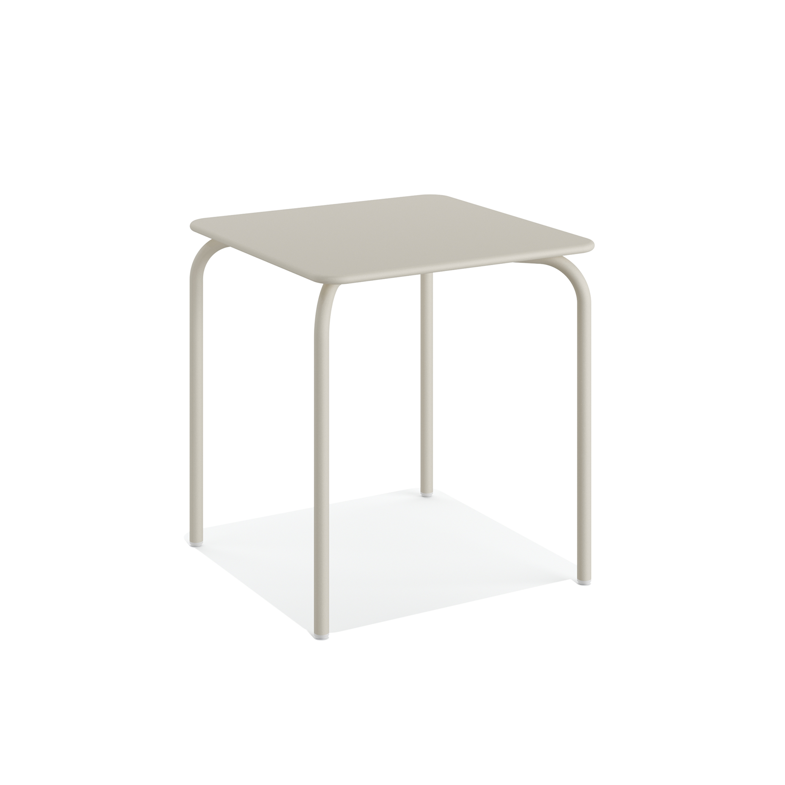 Feros Olly Terrassentisch quadratisch – Beige für Gastro & Gewerbe