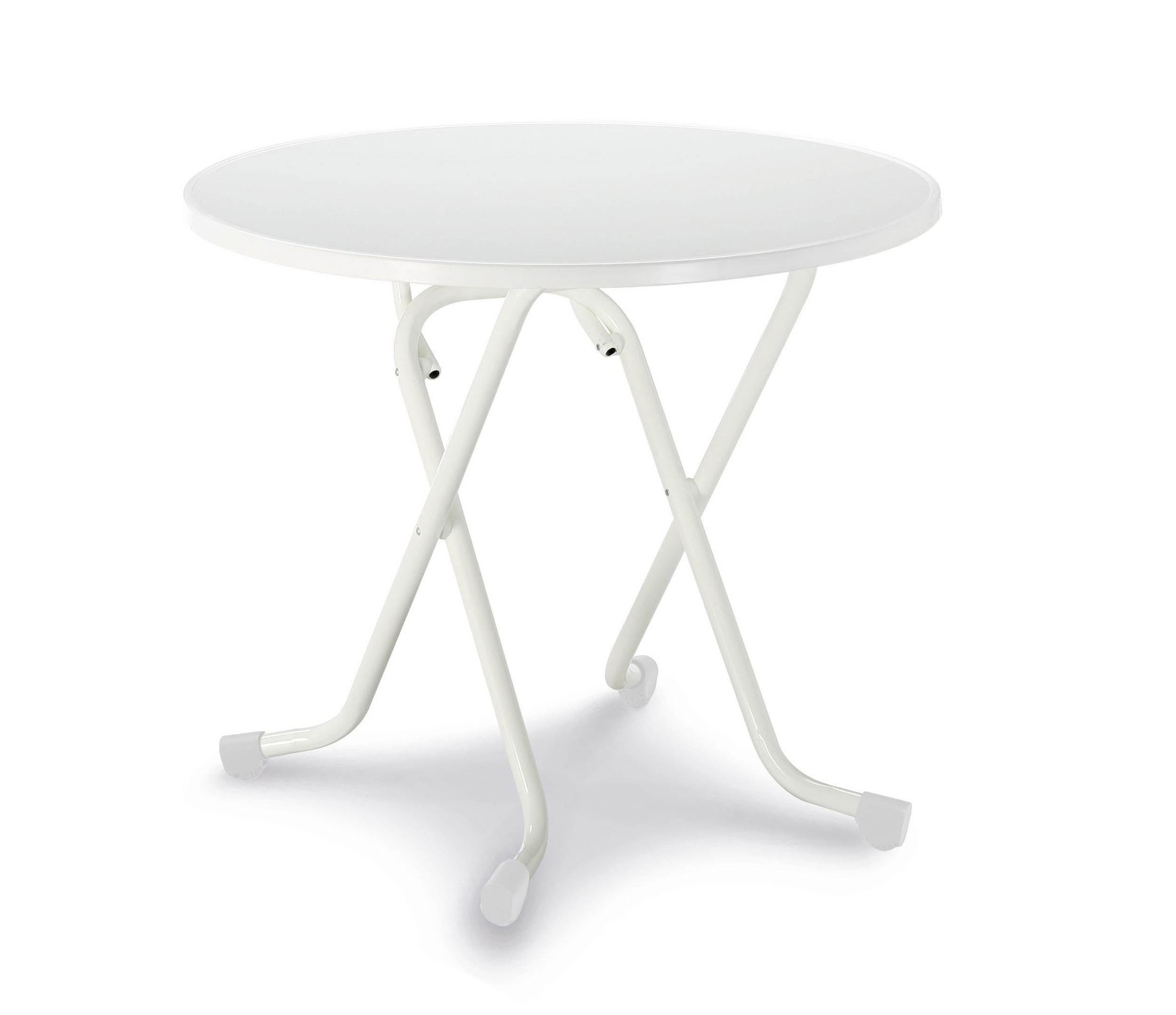 barths Dublin – Klapptisch rund 80 cm Weiß für Gastro & Gewerbe