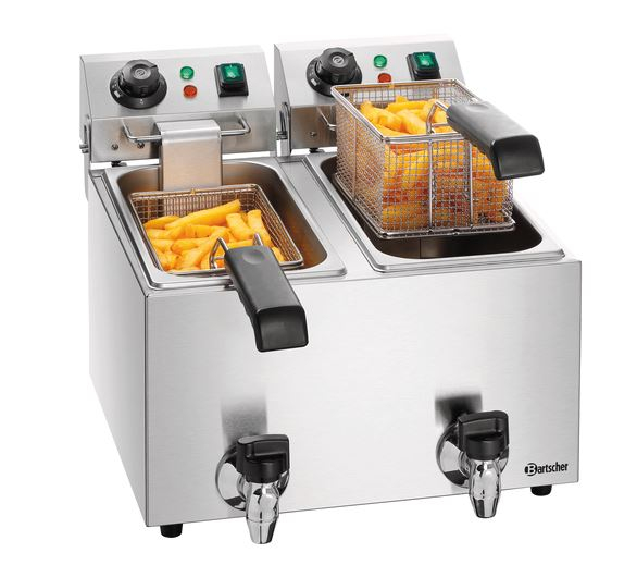 Gastro Bartscher Fritteuse SNACK II Plus 2x 4 Liter / Friteuse