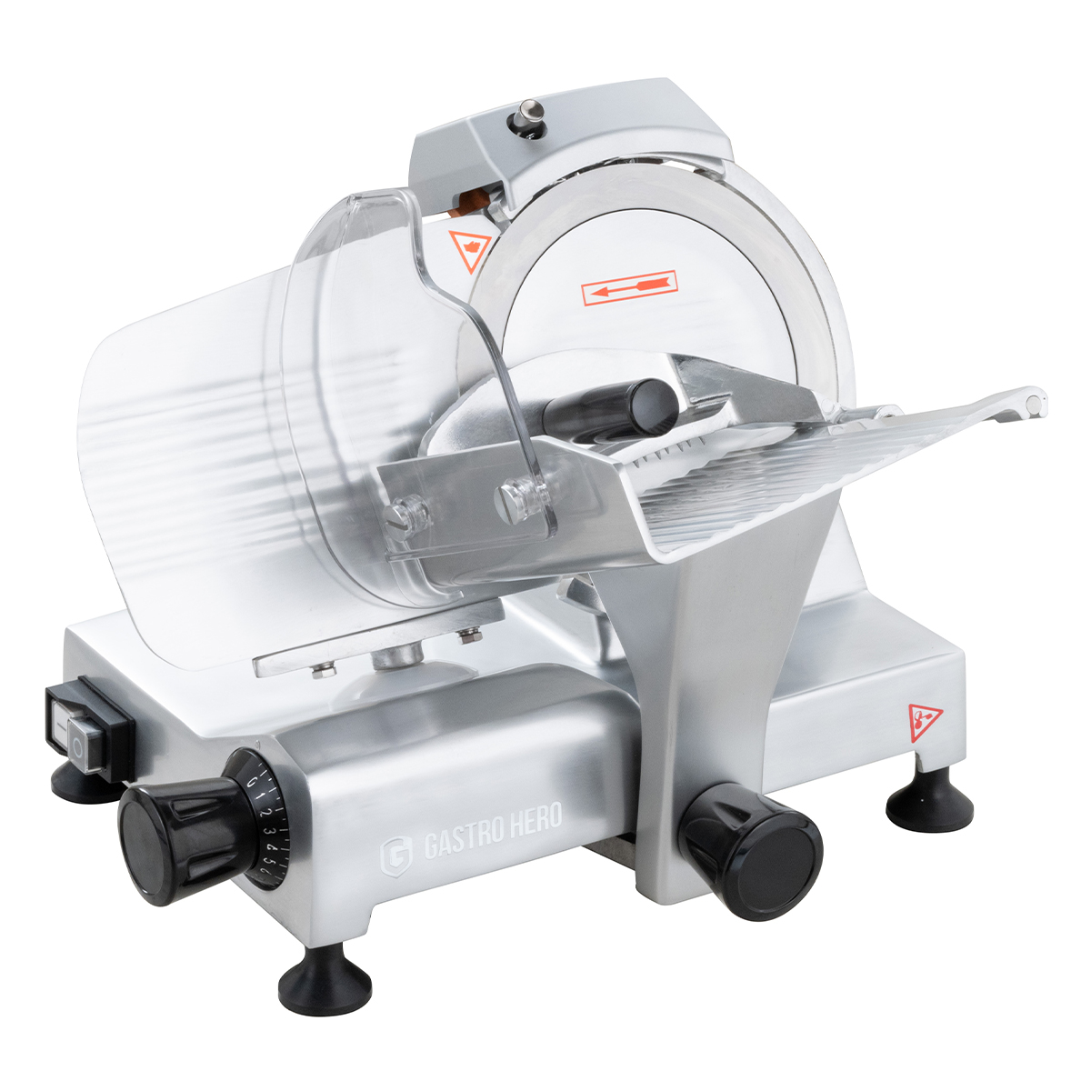 Aufschnittmaschine ASM 195 mm Wurstschneidemaschine | Schinkenschneidemaschine | Schneidemaschine bei GastroHero