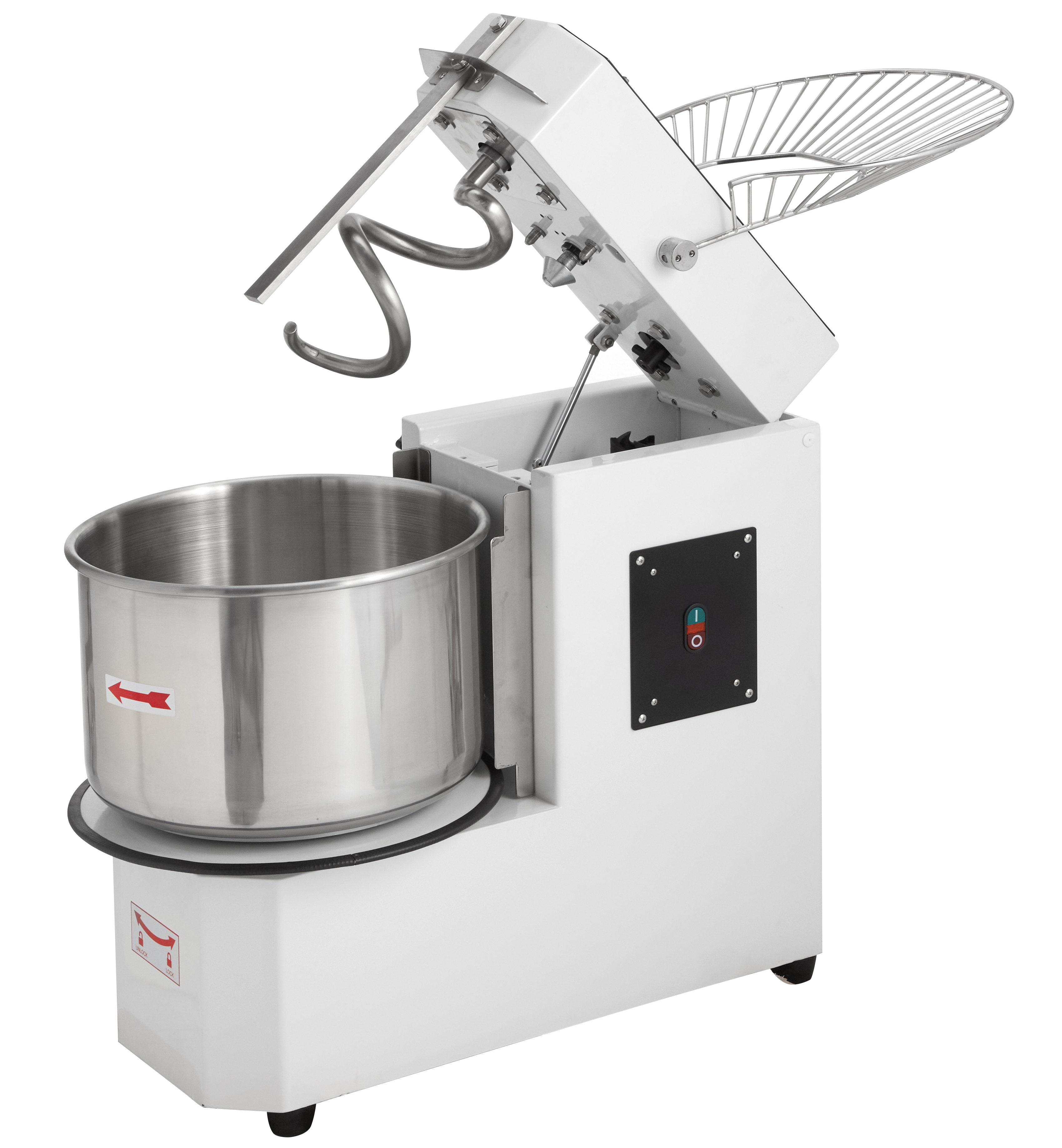 Teigknetmaschine ECO 30 Liter 230 Volt - variabler Kopf | Teigrührmaschine | Knetmaschine| Mischmaschine bei GastroHero