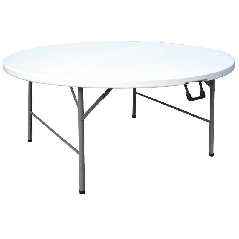 Bolero Klapptisch Ø1530 mm weiß für Gastro & Gewerbe