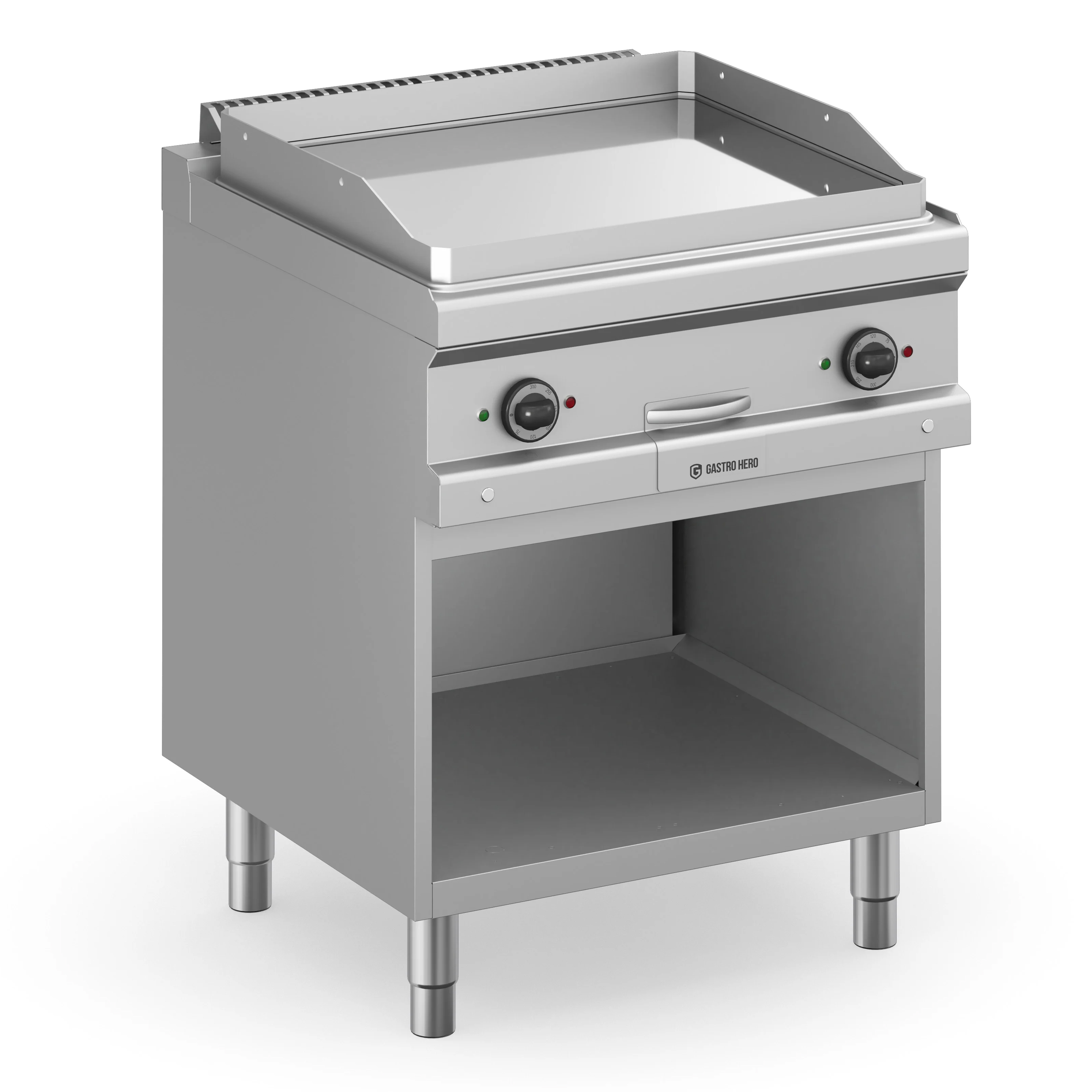 Elektrogrillplatte Serie 700 - 70/70 - glatt, verchromt | Griddleplatte | Plancha Grill | Bratplatte