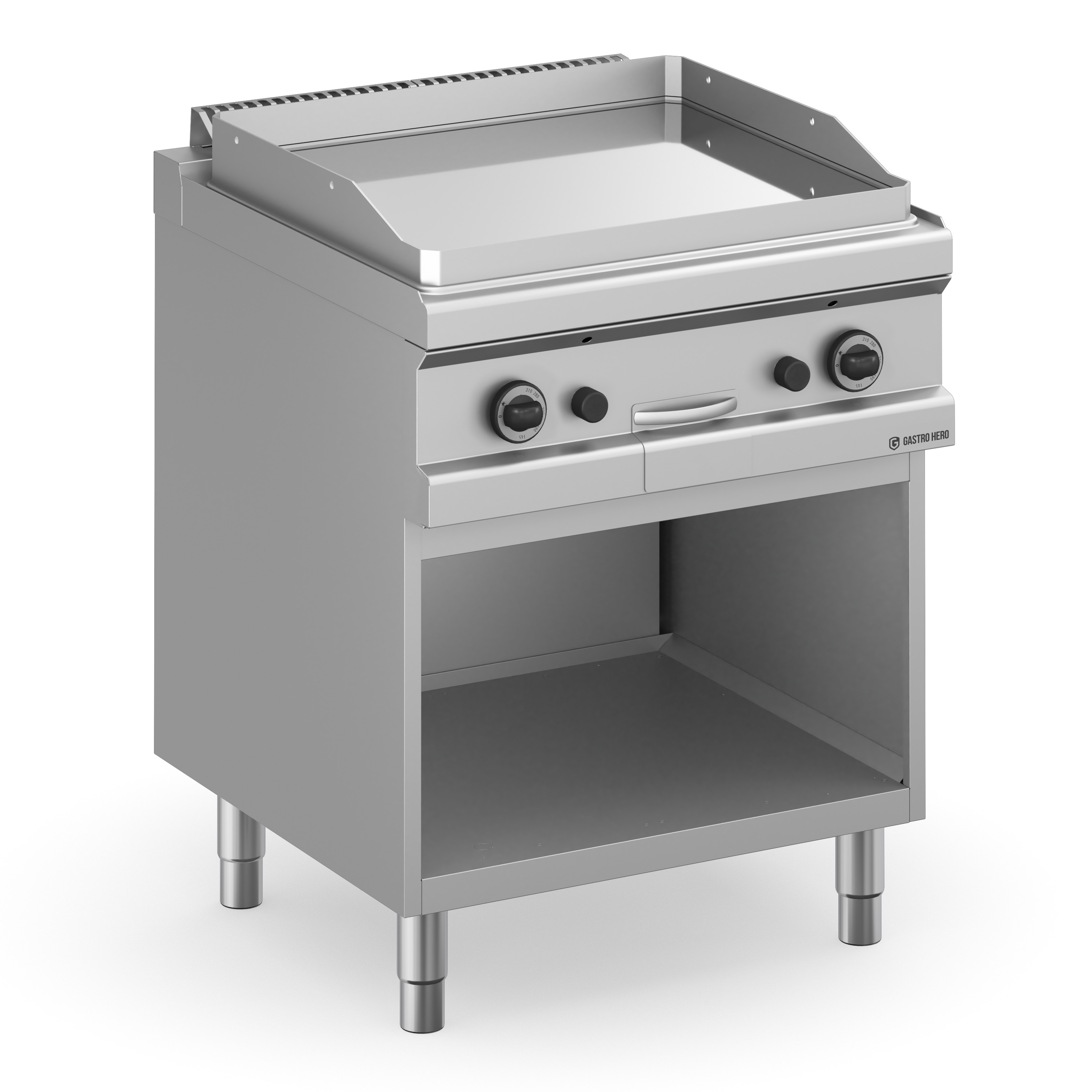 Gasgrillplatte Serie 77 - 70/70 glatt, verchromt | Griddleplatte | Plancha Grill | Bratplatte