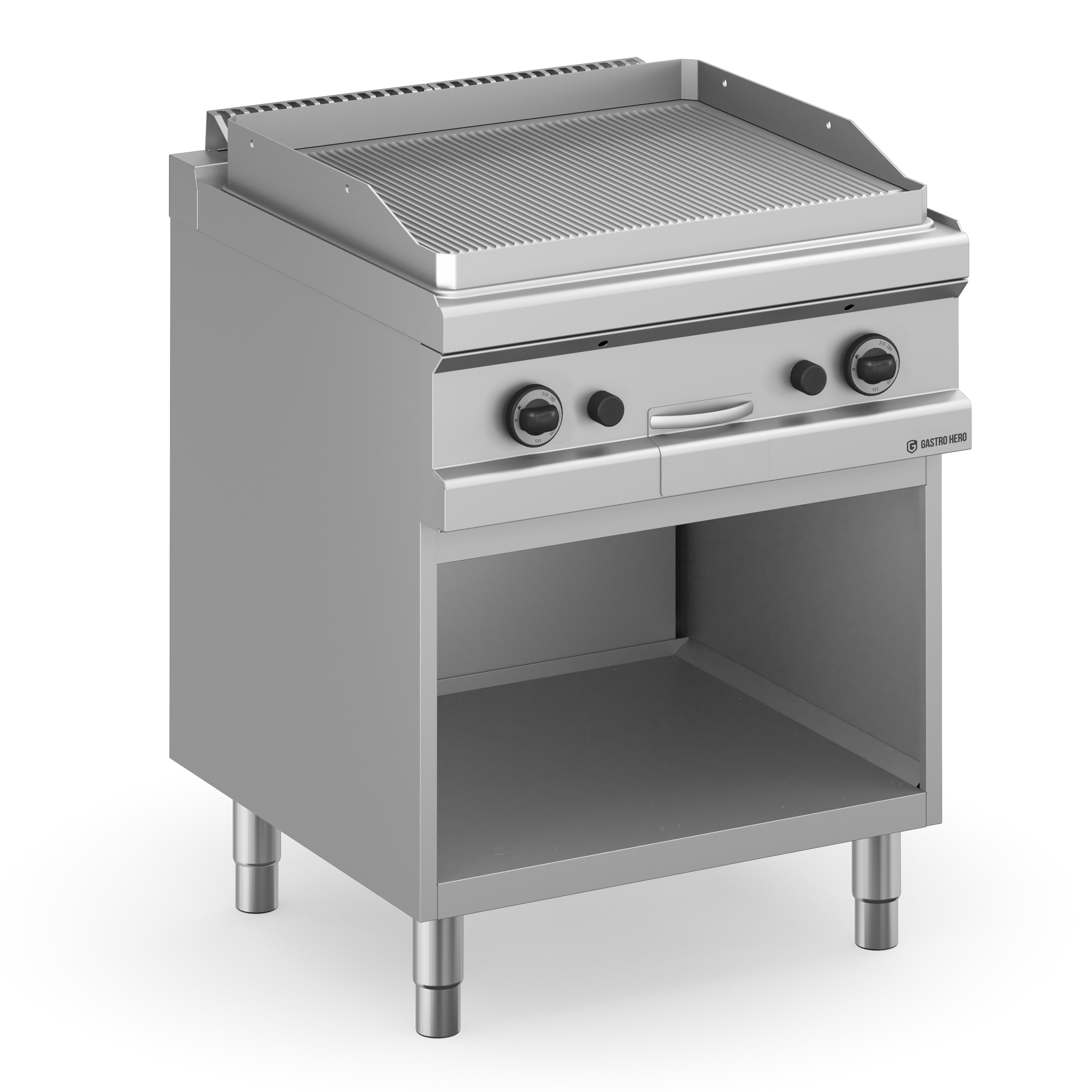 Gasgrillplatte Serie 700 - 70/70 - gerillt | Griddleplatte | Plancha Grill | Bratplatte