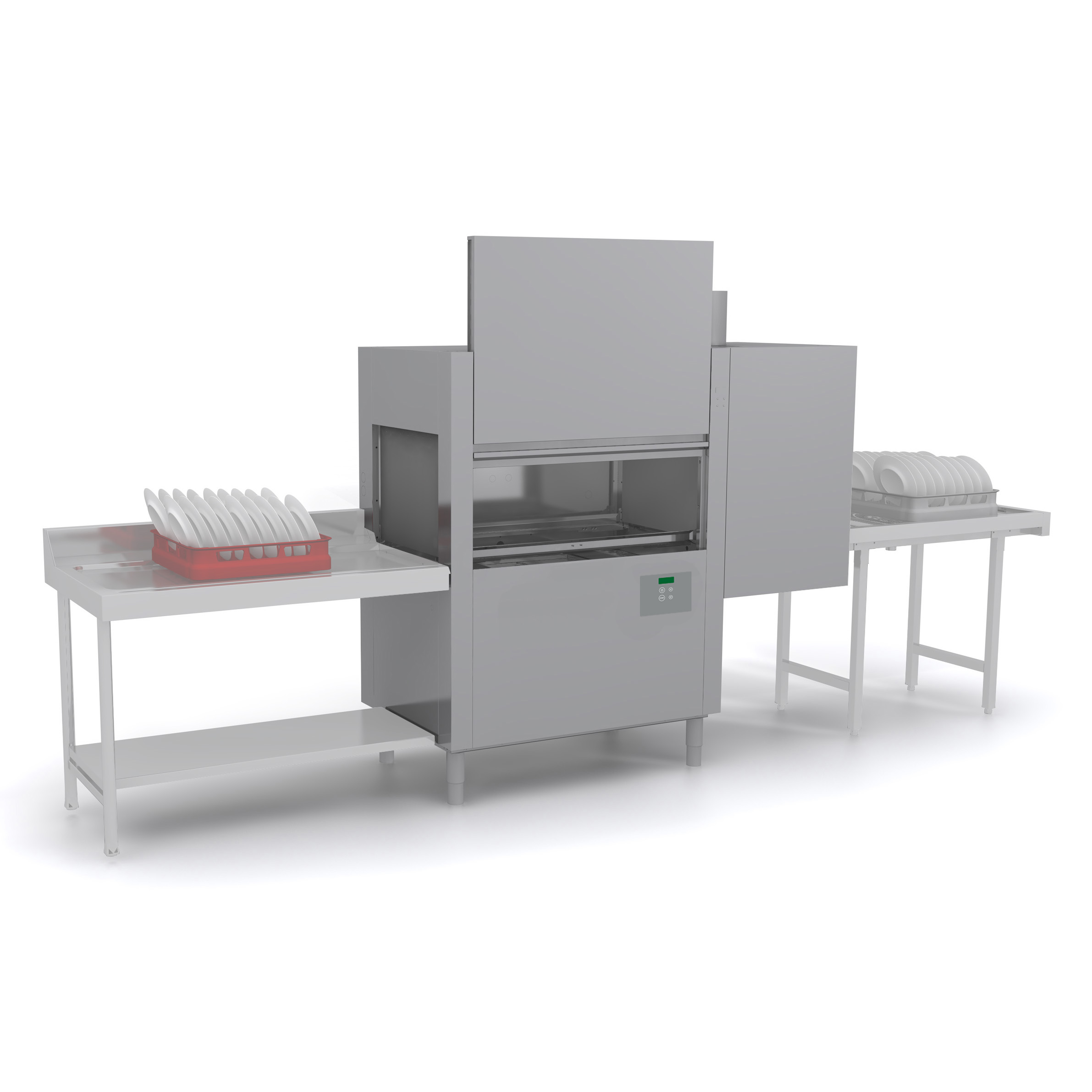 Korbtransportspülmaschine Dexion D821LTDDA mit Trockeneinheit und Eingang rechts | Gastro Spülmaschine