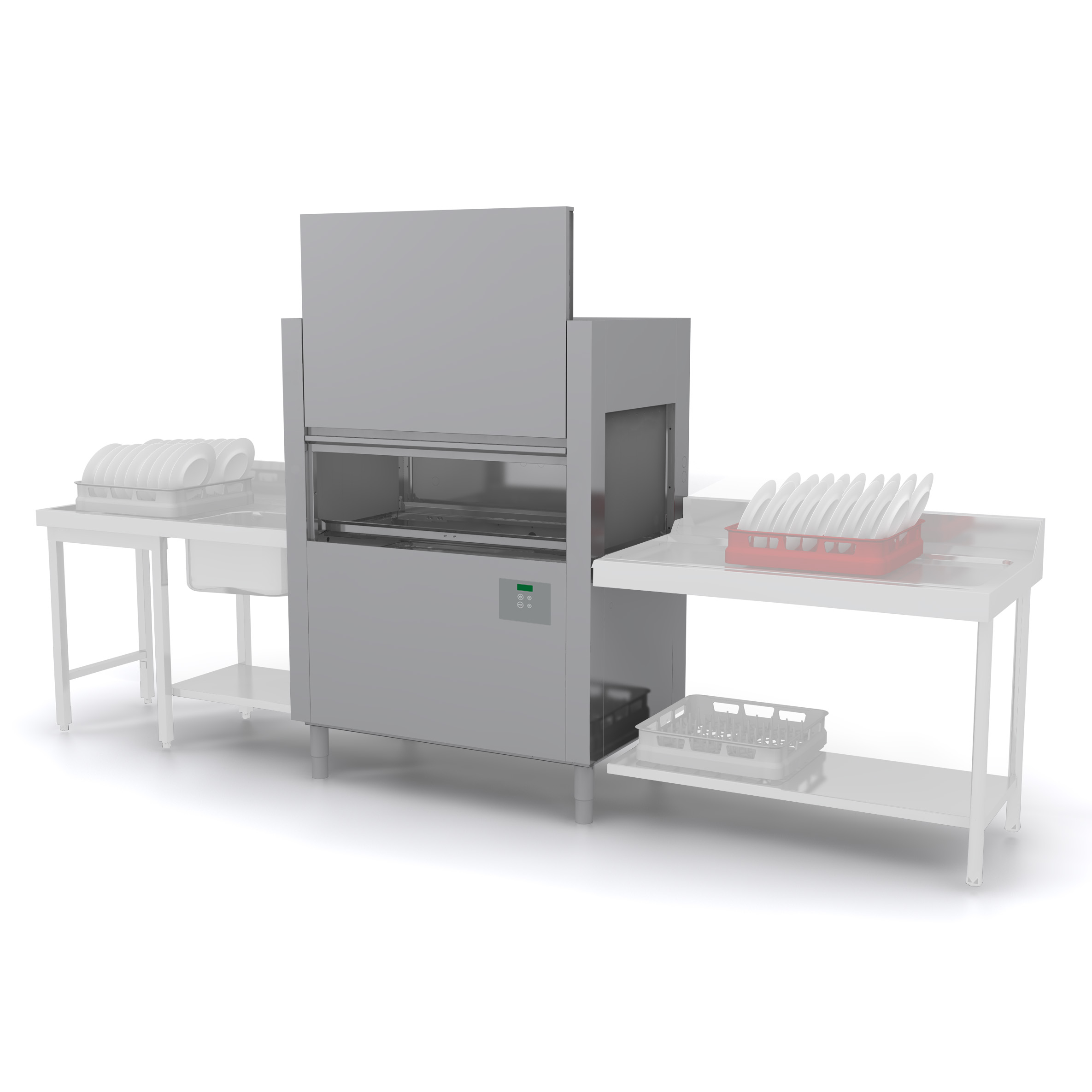 Korbtransportspülmaschine Dexion D821LTDS mit Eingang links | Gastro Spülmaschine