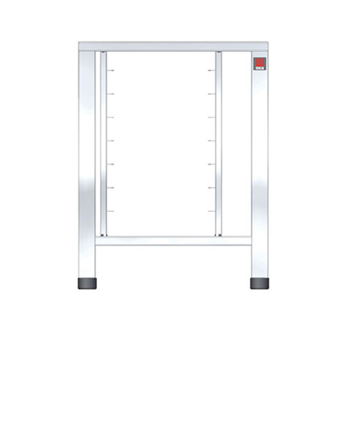 Untergestell aus Edelstahl mit universellen Stützen für 6 x GN2/3