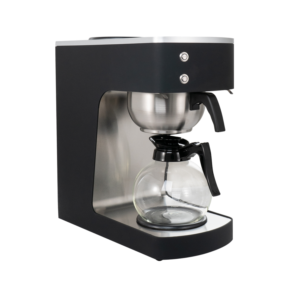 Gastro Filterkaffeemaschine ECO 2 Liter schwarz inkl. Glaskanne, 100 Tassen/Std., Professionelle Kaffeemaschine