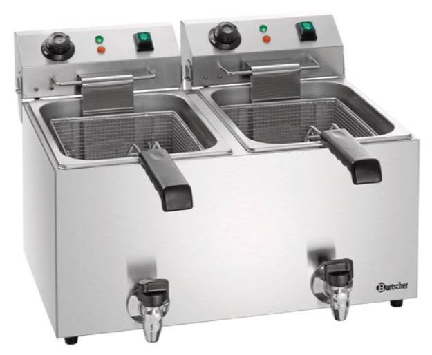 Gastro Bartscher Elektro-Fritteuse SNACK IV Plus 2 x 9L / Friteuse