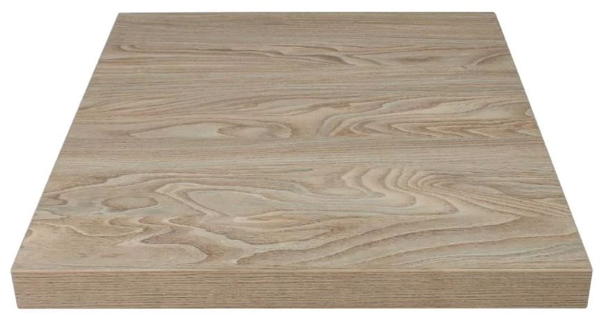 Bolero quadratische Tischplatte Antik naturell 600 mm für Gastro & Gewerbe
