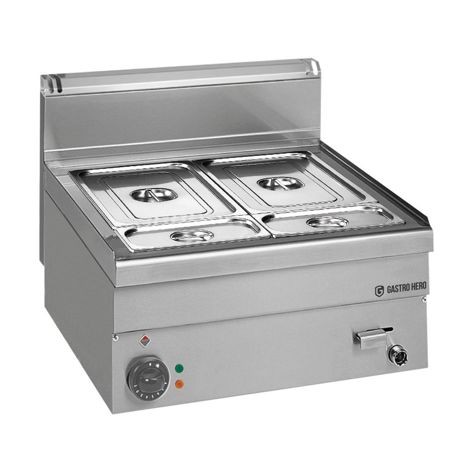 Elektro Bain-Marie Serie 600 - 60/60 - GN 1/1+1/4+1/4 - Tischgerät - 3,06 kW