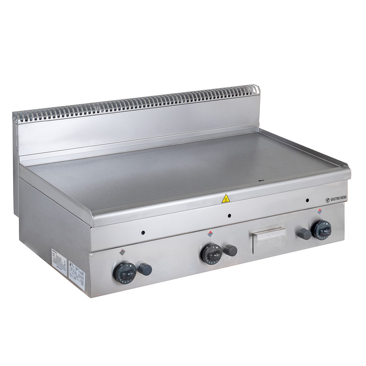Gas-Grillplatte Serie 600 - 100/60 - glatt - Tischgerät - 15,3 kW | Griddleplatte | Plancha Grill | Bratplatte