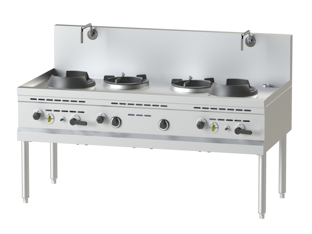 Nayati Gas-Wokherd NGK S 80-90 W2S2 – 4 Brenner | Wokbrenner | Wok Kocher bei GastroHero