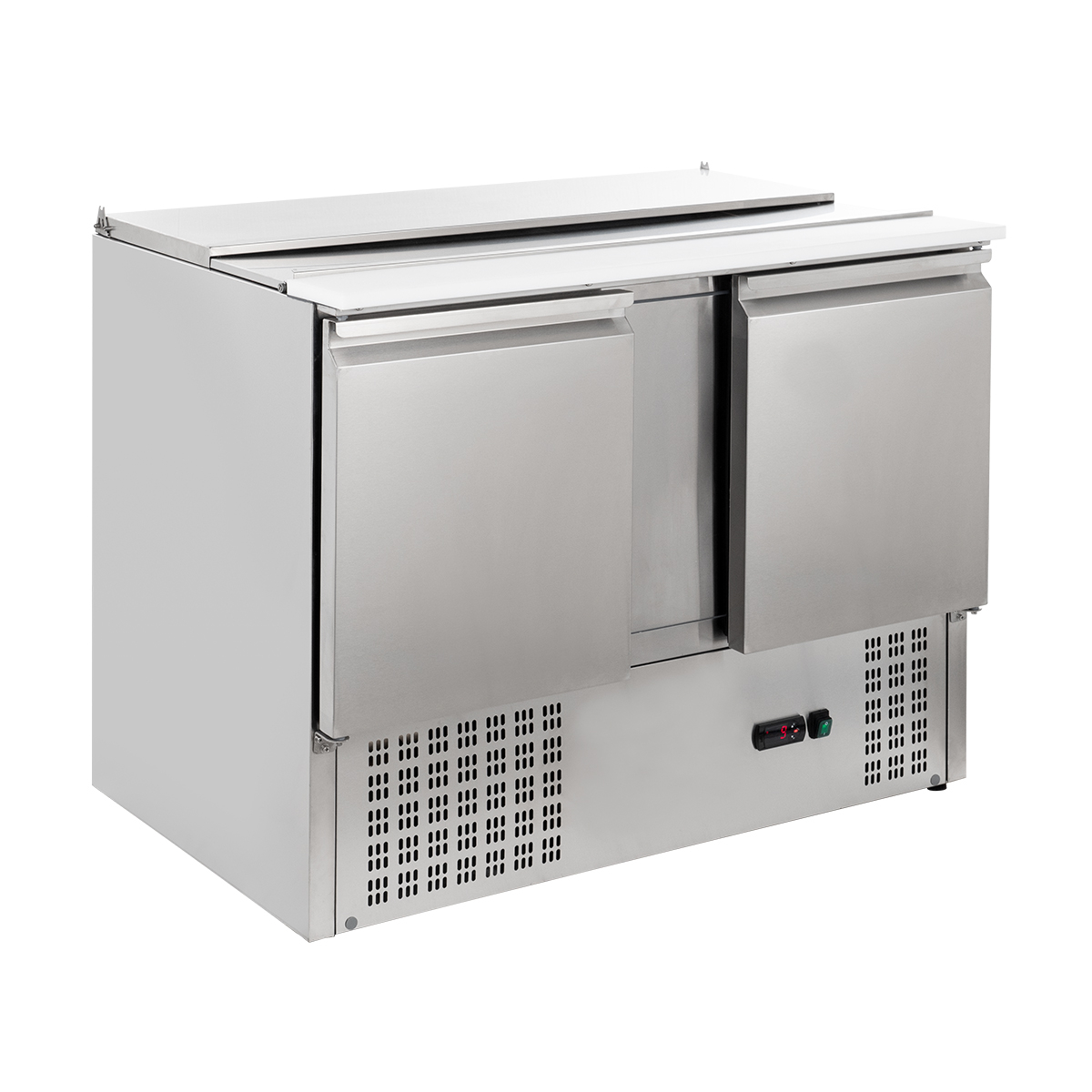 Gastro Saladette ECO 1045 - 302 Liter, 0,235 kW, Platz für 3 x GN 1/1 Behälter, Umluftkühlung