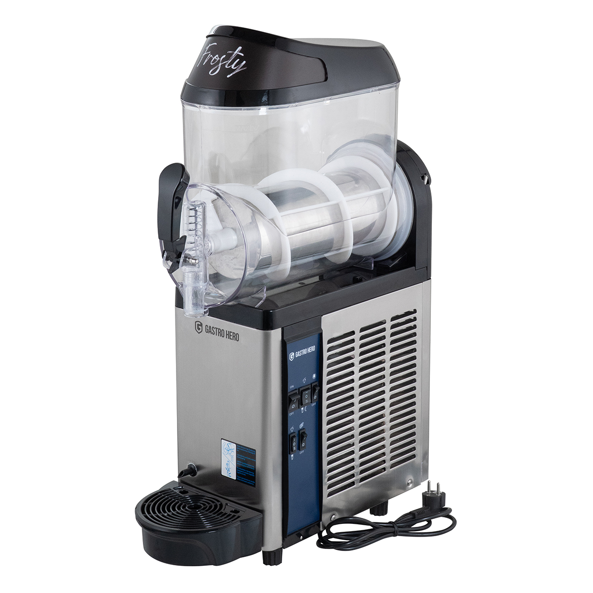 Slush Eis Maschine 1x 12 Liter Edelstahl schwarz | Granita Maschine