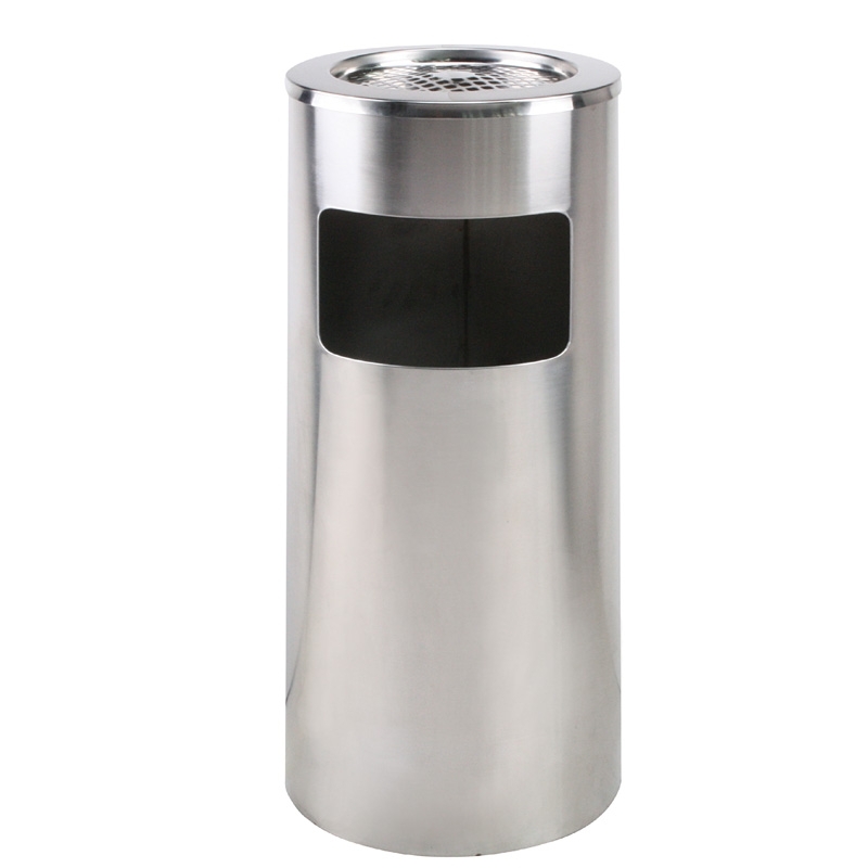 Abfalleimer / Standascher 202 AS (Edelstahl) für Gastro & Gewerbe