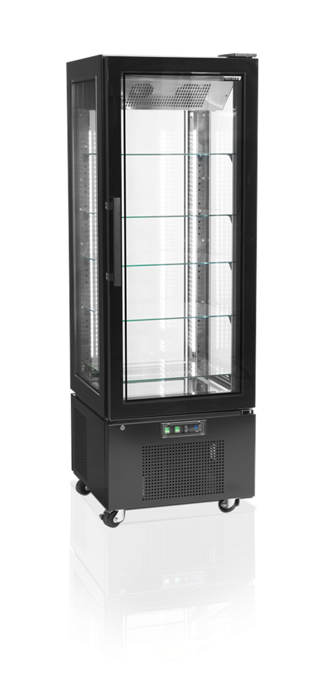 Tefcold Standkühlvitrine UPD400-C schwarz